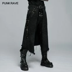 Punk Rave Store 2022 Men's Goth Stylish Kilt