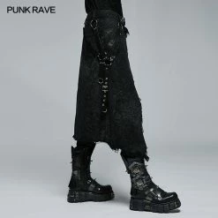 Punk Rave Store 2022 Men's Goth Stylish Kilt