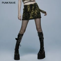 Punkravestore Gothic Goth Decadent Knitted Skirt