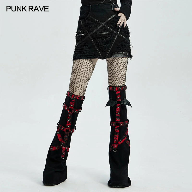 Punkravestore Punk Girls Flared Leg Sleeve 8 Punkravestore Punk Girls Flared Leg Sleeve