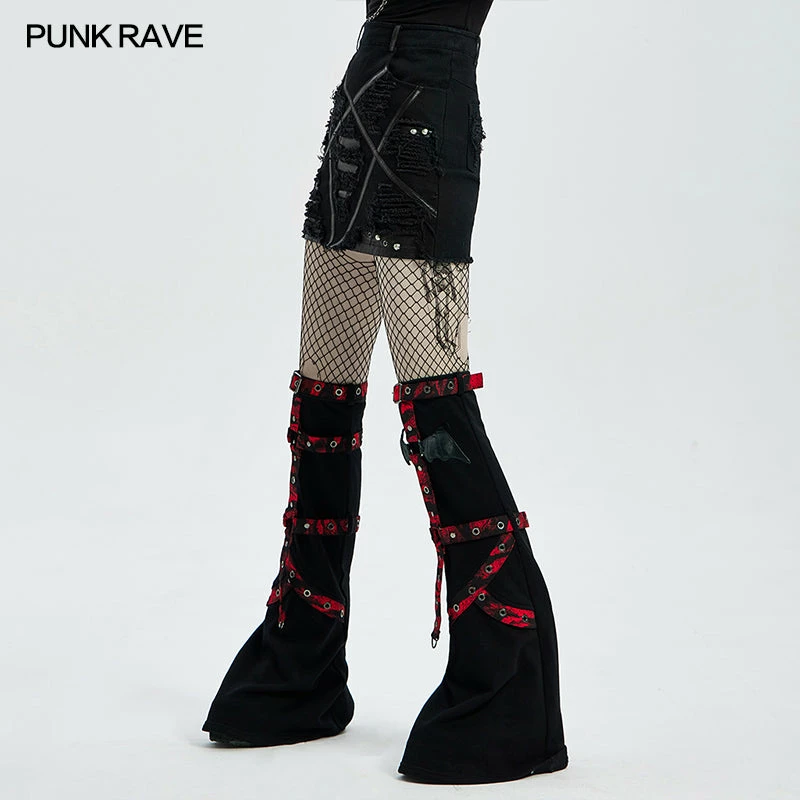 Punkravestore Punk Girls Flared Leg Sleeve 9 Punkravestore Punk Girls Flared Leg Sleeve