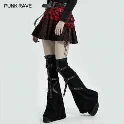 Punkravestore Punk Girls Flared Leg Sleeve 14 Punkravestore Punk Girls Flared Leg Sleeve