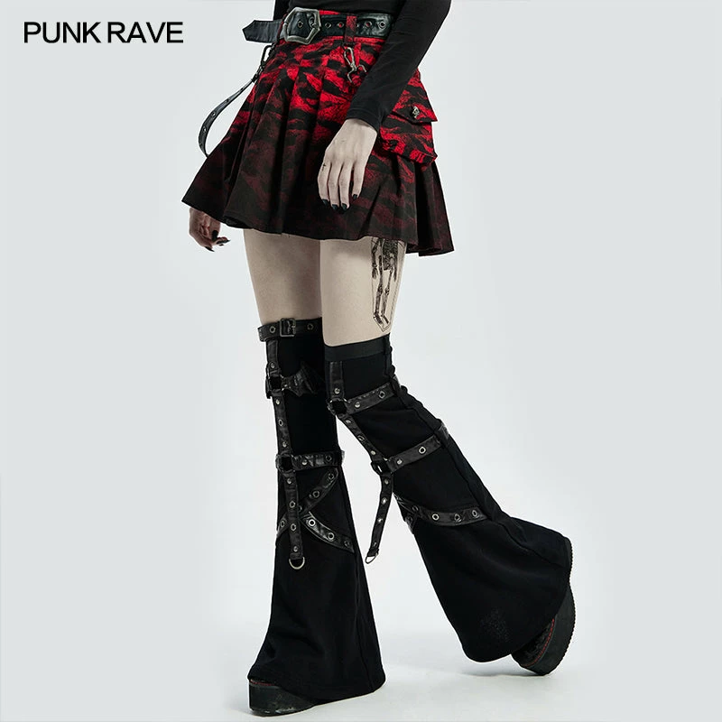 Punkravestore Punk Girls Flared Leg Sleeve 5 Punkravestore Punk Girls Flared Leg Sleeve