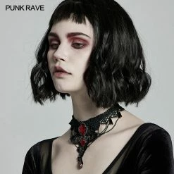 Punkravestore Goth Gem Necklace