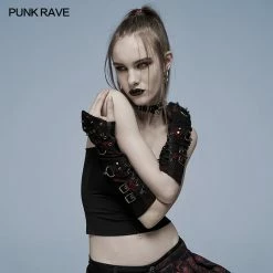 Punkravestore Punk Heavy Metal Open Line Gloves