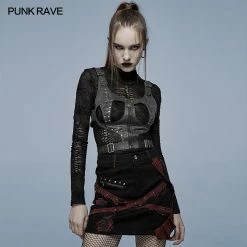 Punkravestore Punk Hollow-out Vest