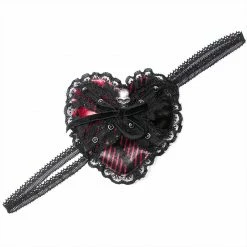 Punkravestore Gothic Heart Eye Mask Women