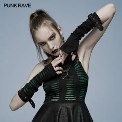 Punkravestore Goth Cut Gloves