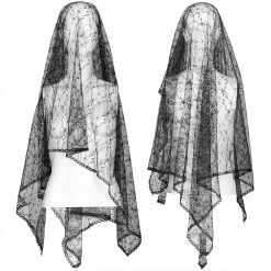 Punkravestore Women Gothic Light Lace Headware