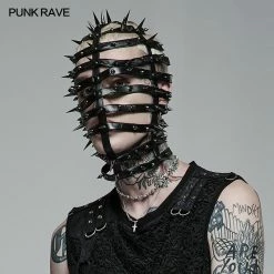 Punk Rave Store Accessories Punk Pointed Cone Head Cover