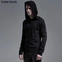Punkravestore Simple Dark Long Sleeve T-shirt