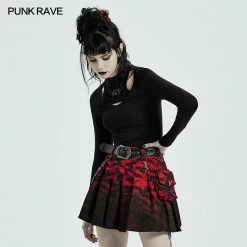 Punkravestore Punk Function Cut Long Sleeve T-shirt