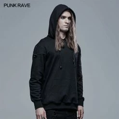 Punkravestore Punk Daily Sun-Moon-Star Snake Embroidered Sweater