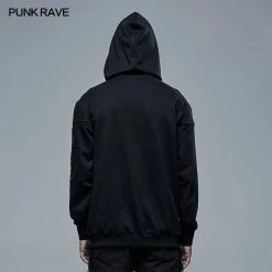 Punkravestore Punk Daily Sun-Moon-Star Snake Embroidered Sweater