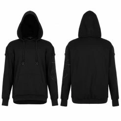 Punkravestore Punk Daily Sun-Moon-Star Snake Embroidered Sweater