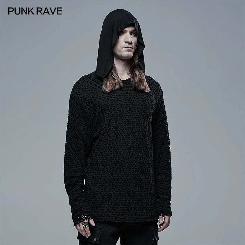 Punkravestore Goth Simple Two-Piece T Shirt 4 Punkravestore Goth Simple Two-Piece T Shirt