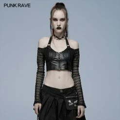 Punkravestore Gothic Sexy Crop Top