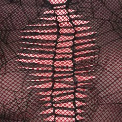 Punkravestore Gothic Spider Web Printting Perspective T-shirt