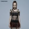 Punkravestore Daily Punk Plaid Mesh T-shirt