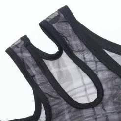 Punkravestore Daily Punk Plaid Mesh T-shirt