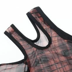 Punkravestore Daily Punk Plaid Mesh T-shirt