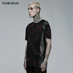 Punk Rave Store Punk Loose Printing Short Sleeves T-shirt