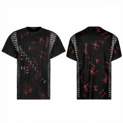 Punk Rave Store Punk Loose Printing Short Sleeves T-shirt