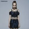 Punkravestore Gothic Knitted Print T-shirt