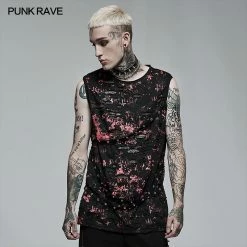 Punk Rave Store Punk Daily Wear Printing Sleeveless T-shirt