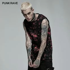 Punk Rave Store Punk Daily Wear Printing Sleeveless T-shirt
