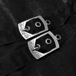 Punkravestore Gothic Ornate Multilayer Collar Coat