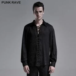 Punkravestore Gothic Jacquard Shirt