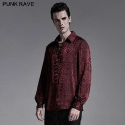 Punkravestore Gothic Jacquard Shirt