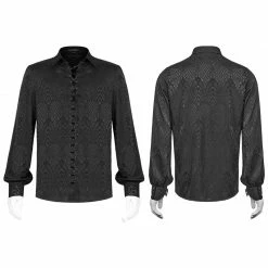 Punkravestore Gothic Jacquard Shirt