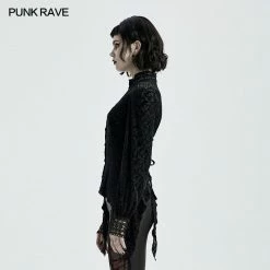 Punkravestore Gothic Goth Long Sleeve Shirt