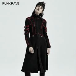 Punkravestore Punk Casual Mid Length Coat