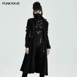 Punkravestore Punk Casual Mid Length Coat
