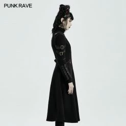 Punkravestore Punk Casual Mid Length Coat