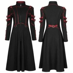 Punkravestore Punk Casual Mid Length Coat