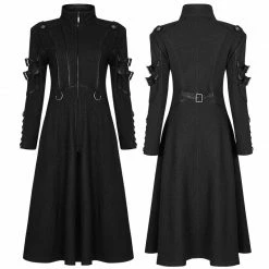 Punkravestore Punk Casual Mid Length Coat