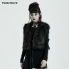 Punkravestore Punk Black Stripe Woollen Coat