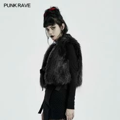Punkravestore Punk Black Stripe Woollen Coat