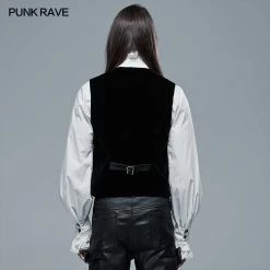 Punkravestore 2021 Goth Striped Vest