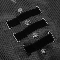 Punkravestore 2021 Goth Striped Vest