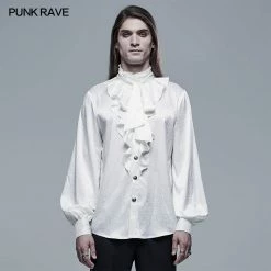 Punkravestore Gothic Vampire Count Long Sleeve Shirt