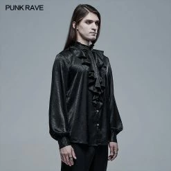 Punkravestore Gothic Vampire Count Long Sleeve Shirt