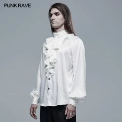 Punkravestore Gothic Vampire Count Long Sleeve Shirt