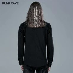 Punkravestore Punk Plaid Spliced Shirt