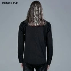 Punkravestore Punk Plaid Spliced Shirt