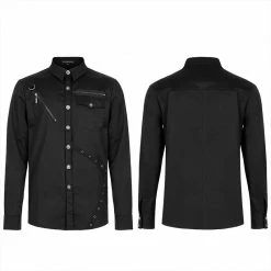 Punkravestore Punk Plaid Spliced Shirt